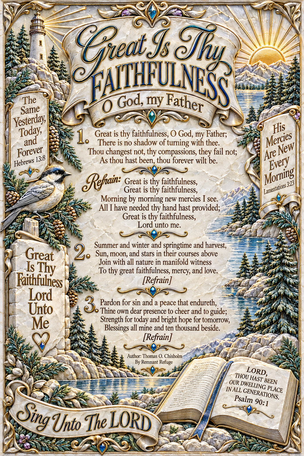 Great Is Thy Faithfulness sing-along artwork